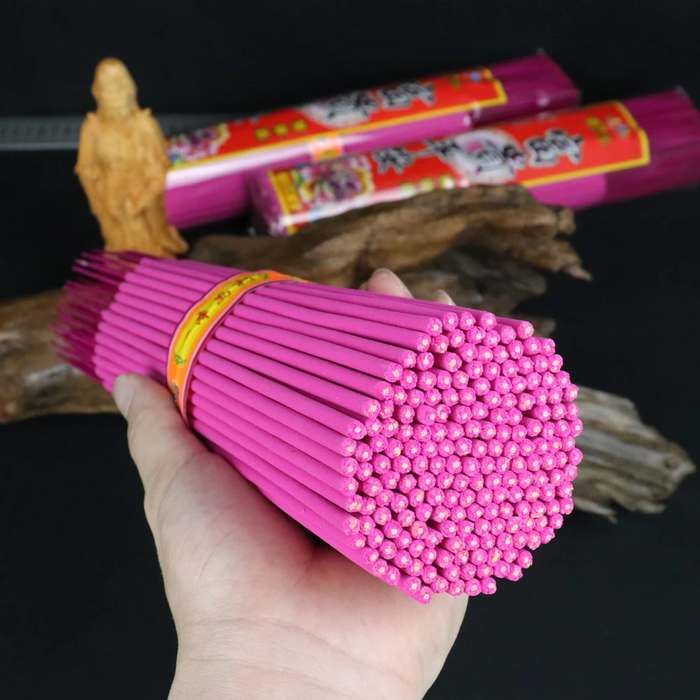 红香黄香厂家批发整箱直径0.4厘米传统节日用香竹签香家用微烟