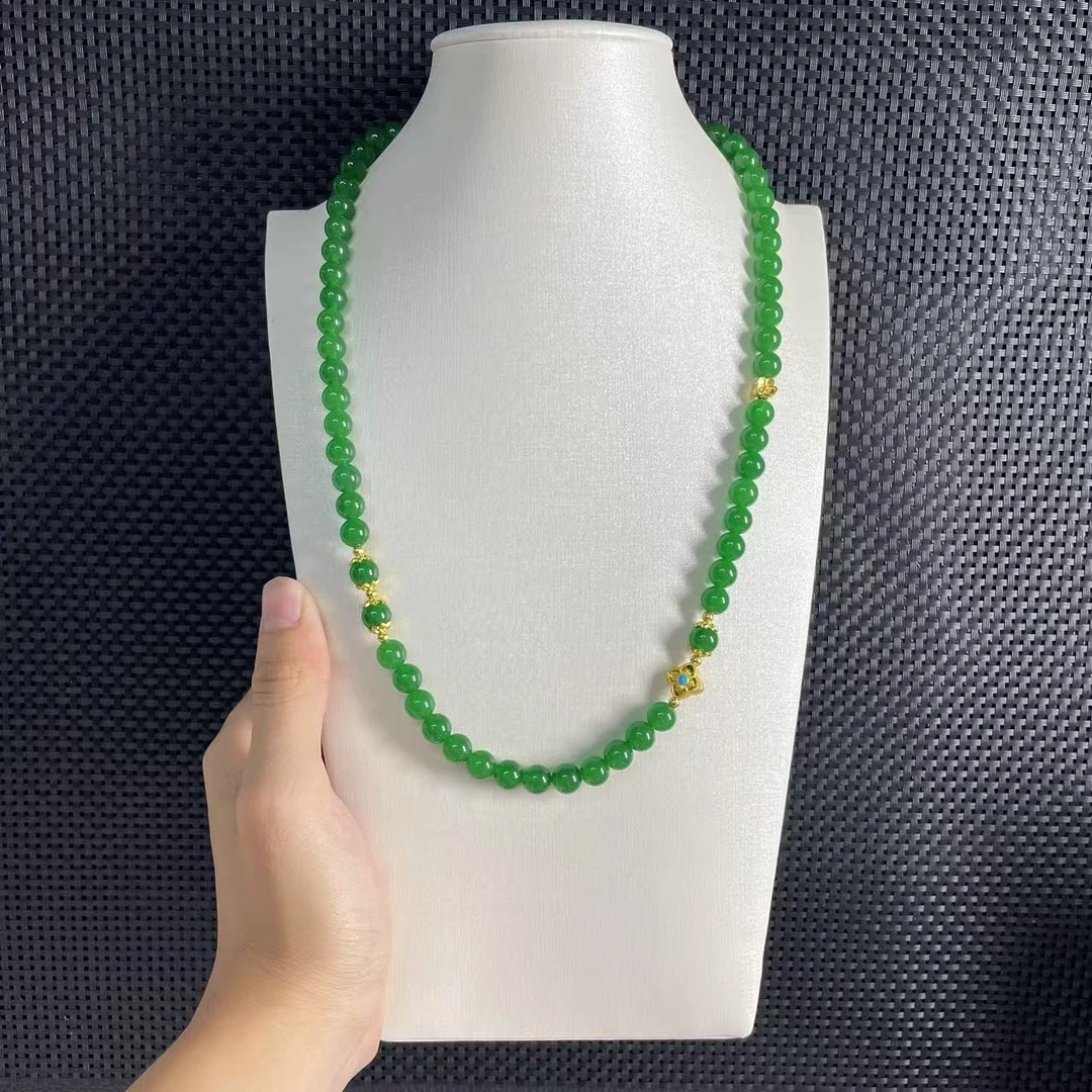 【小杨严选】C559绿diy 8m妈妈链项链时尚百搭妈妈女款