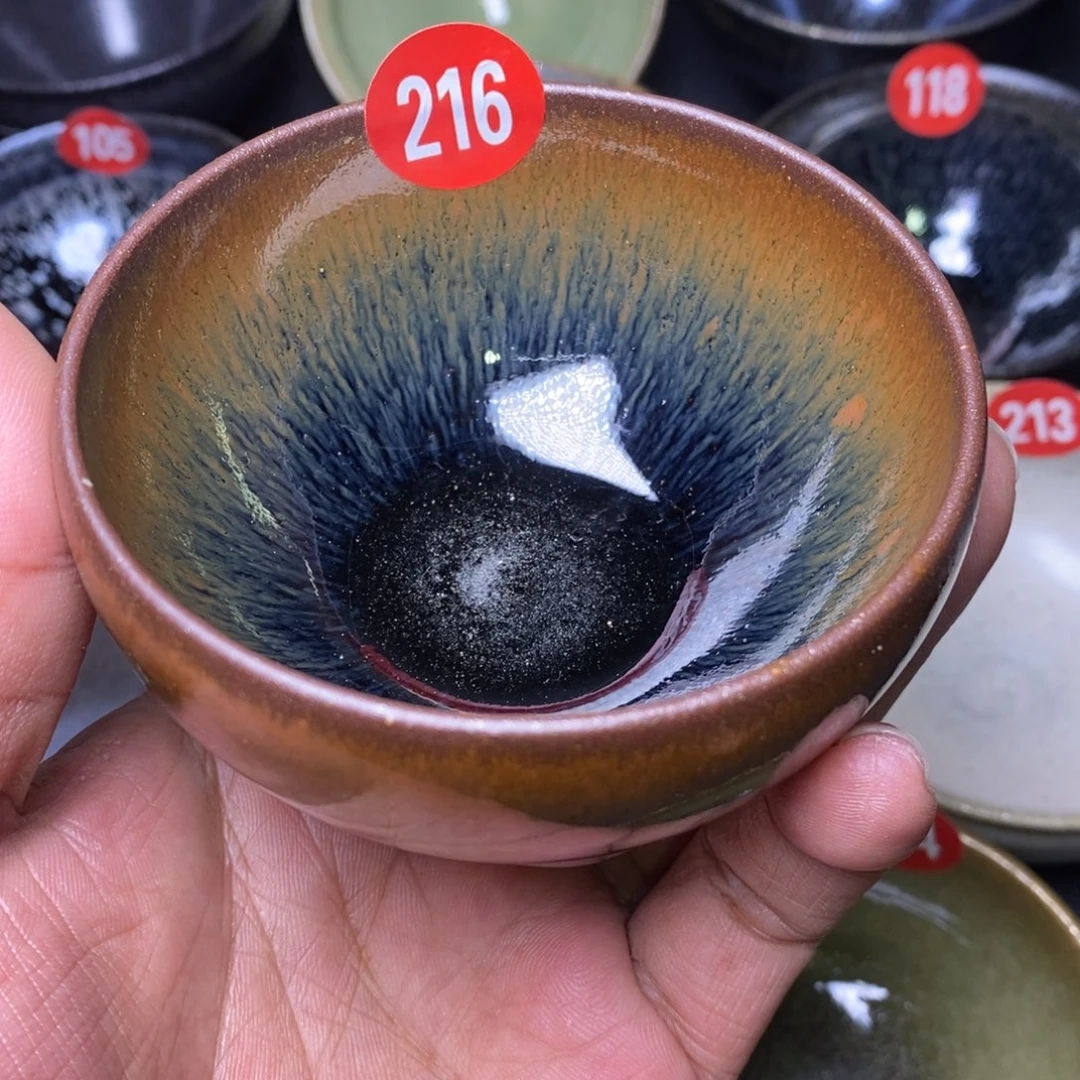 茶盏青御坊龙窑柴烧茶盏