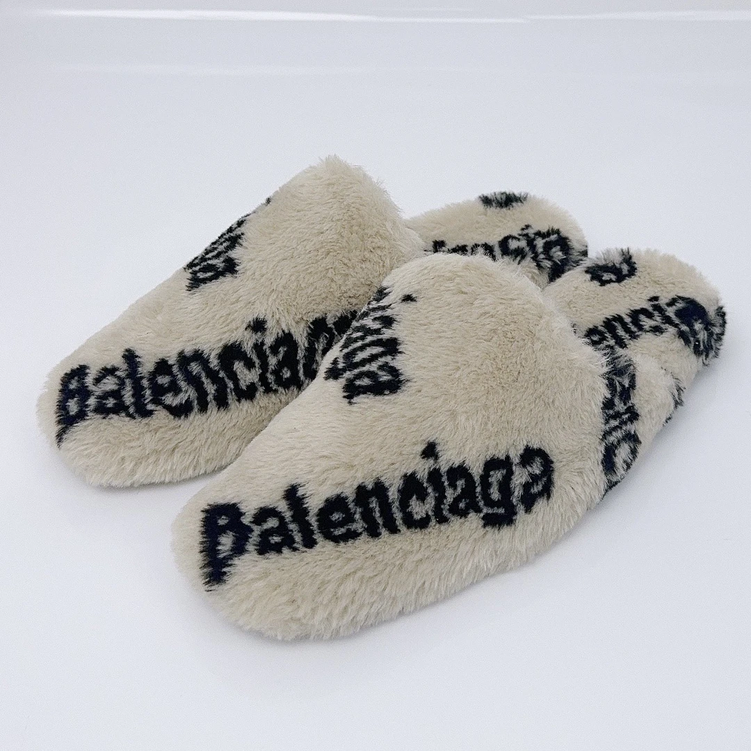 未使用 Balenciaga/巴黎世家 37/38码/泰迪半拖/全新全套/lz00355