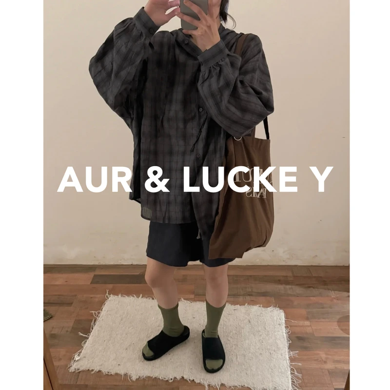 【海盐薄荷】韩国东大小众设计款轻薄款时尚连帽衬衫FS001