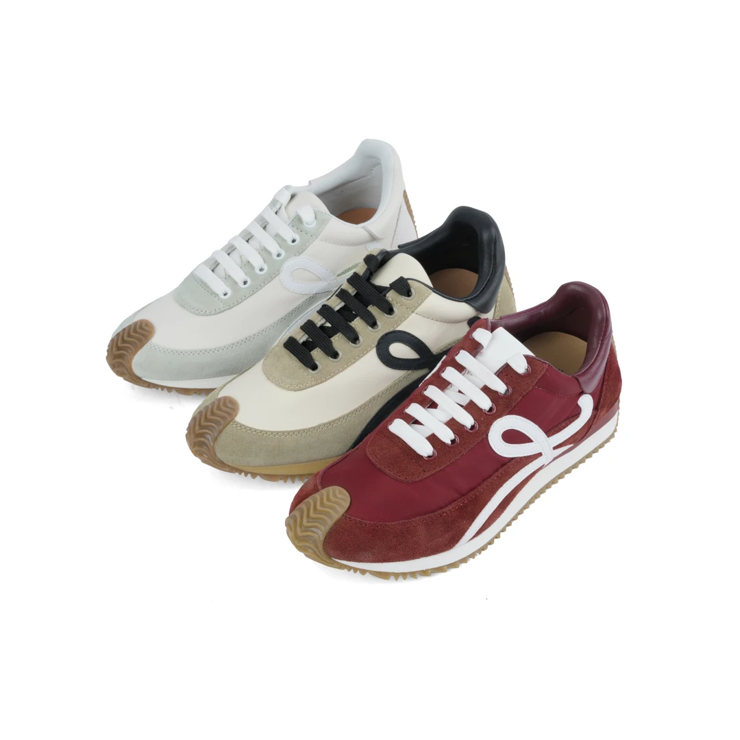 LEREUSSI拼色时尚休闲鞋低帮老爹鞋跑鞋休闲鞋红色女鞋复古阿甘鞋