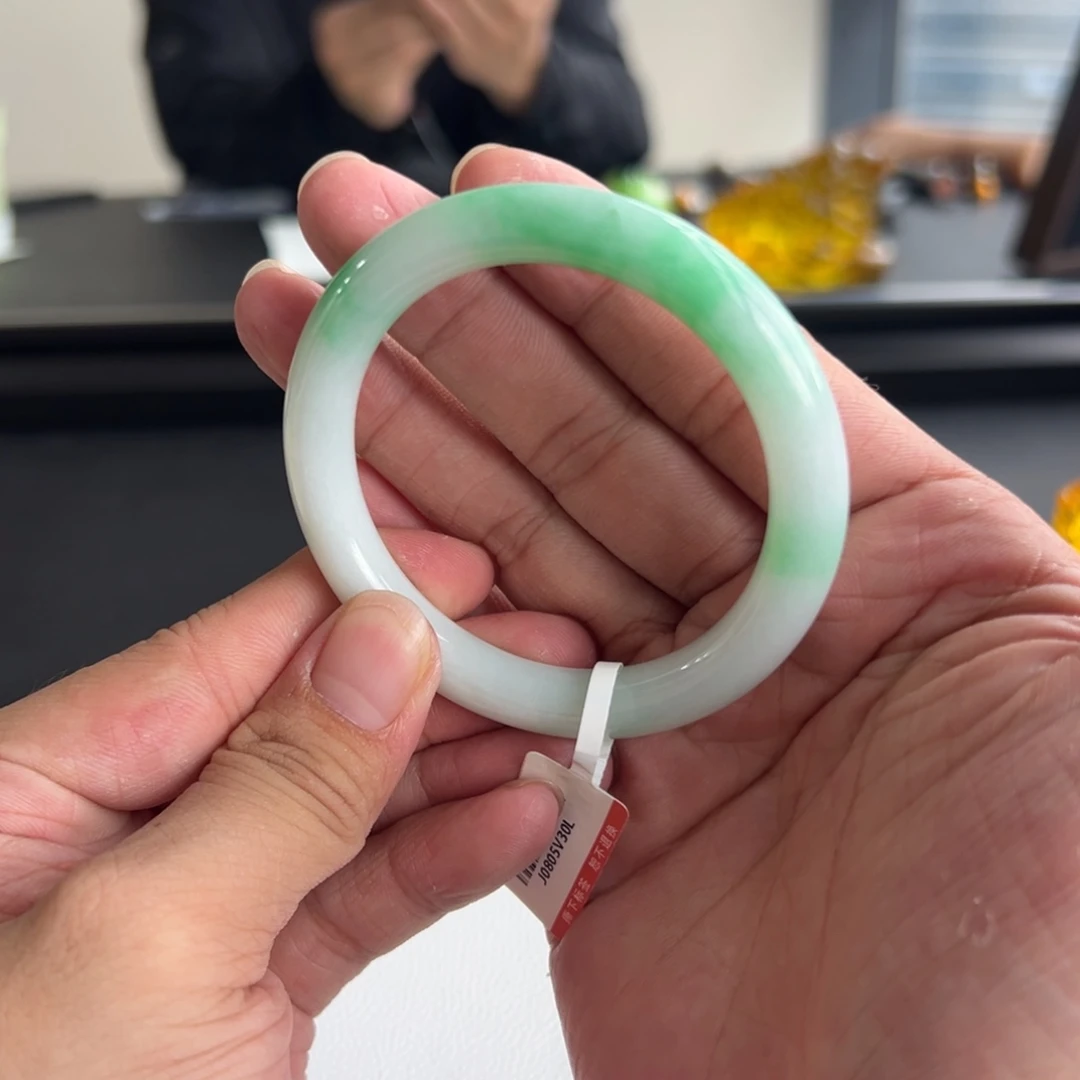 翡翠未镶嵌手镯16号52.8