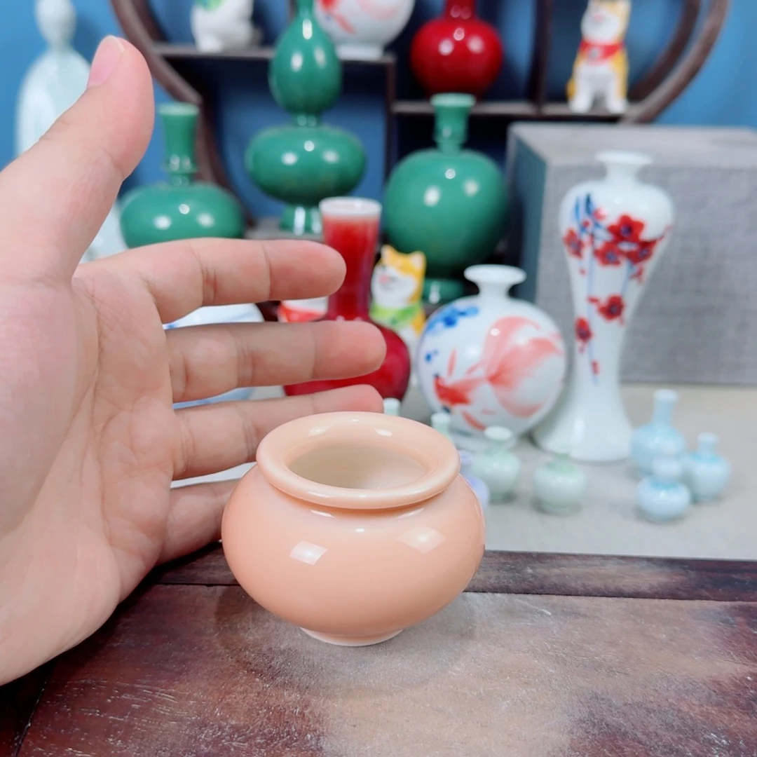 陶瓷手工小花器摆件