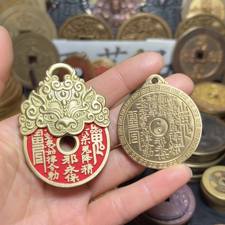 铜现代工艺山鬼一对
