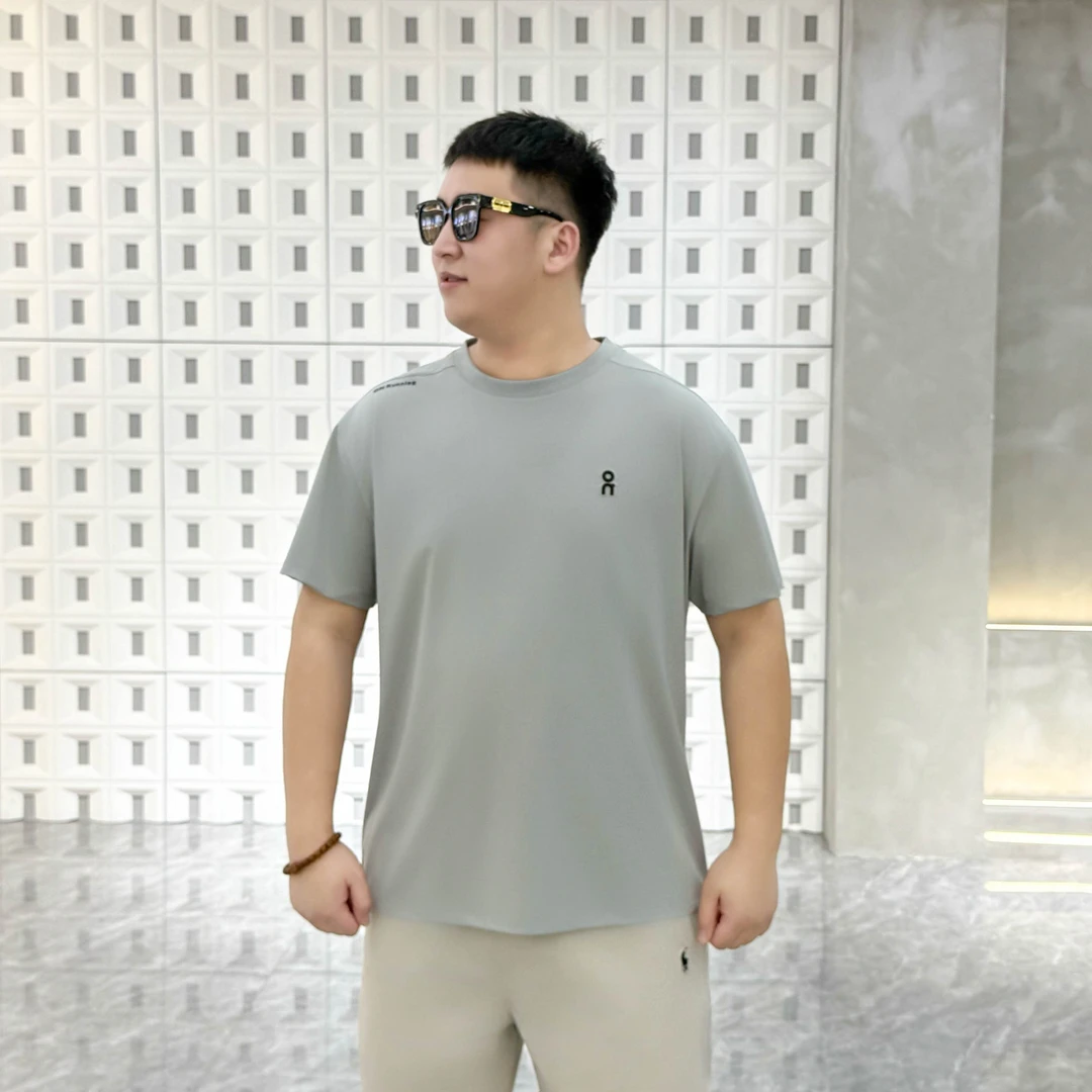 大码男装 夏季新款 速干简约短袖71313字母