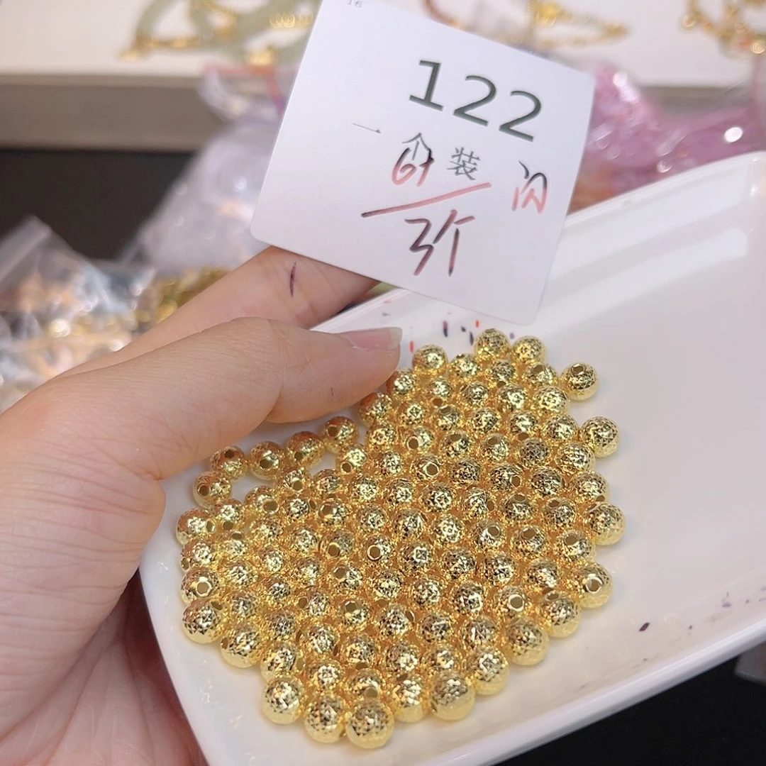 水晶珠宝半成品银S925镀金镶嵌122