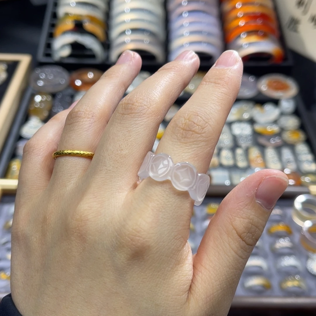 玛瑙/玉髓未镶嵌戒指