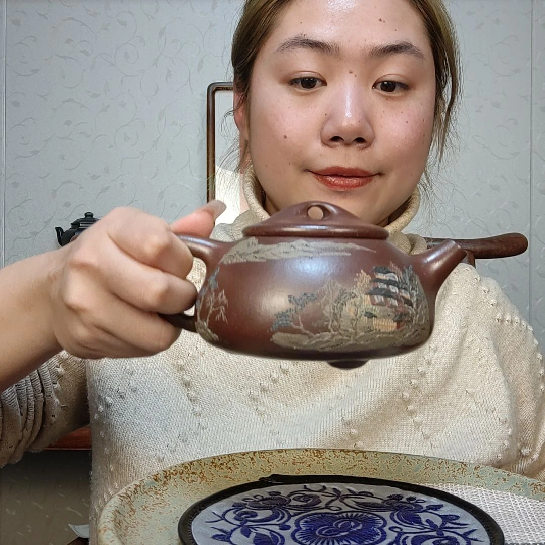 底槽青茶壶景州石瓢350毫升