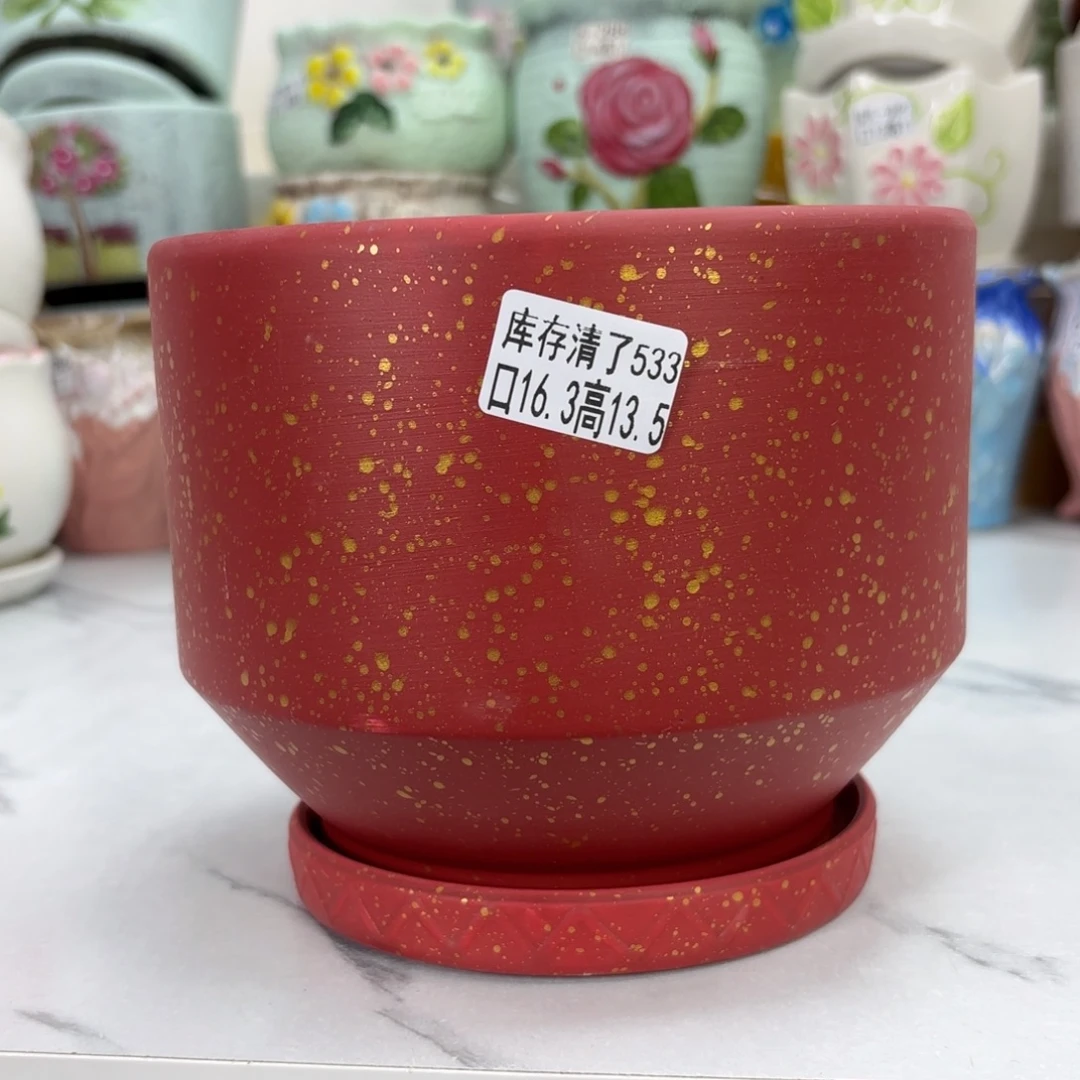 @夏西陶瓷花盆@@5533