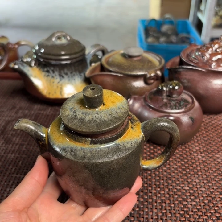 茶杯紫砂小汲直壶200