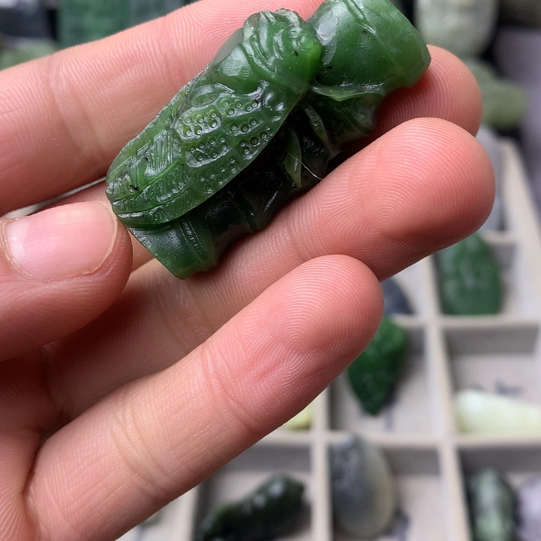 和田玉未镶嵌吊坠(不含链)