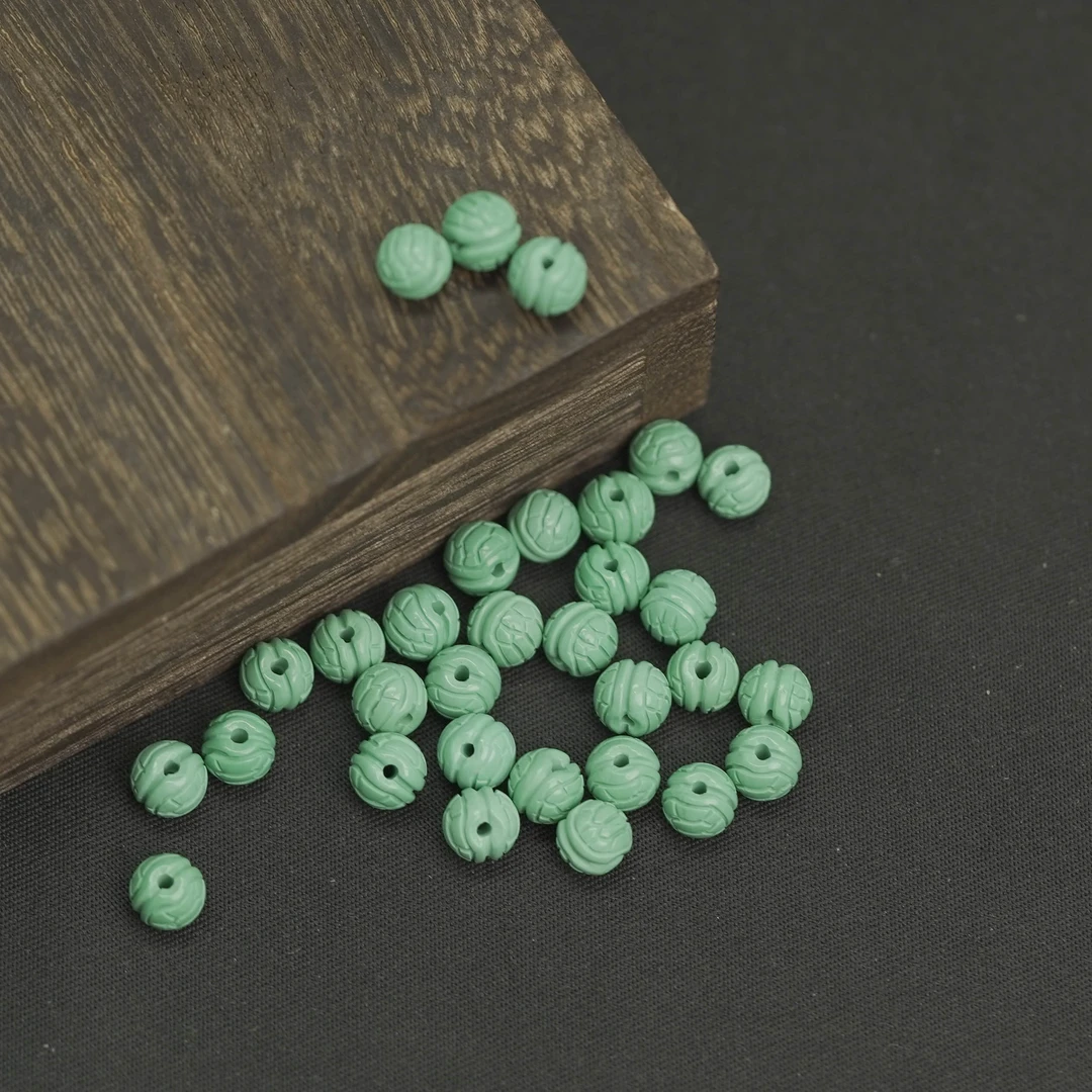 【发2个】6MM+ DIY配件散珠DIY文玩珠宝LS44