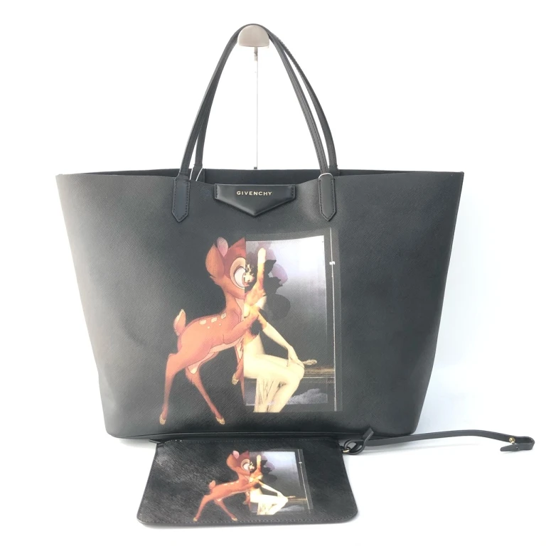 95新 Givenchy/纪梵希 安洁利 纪梵希黑色托特单肩包 WHZ412091H