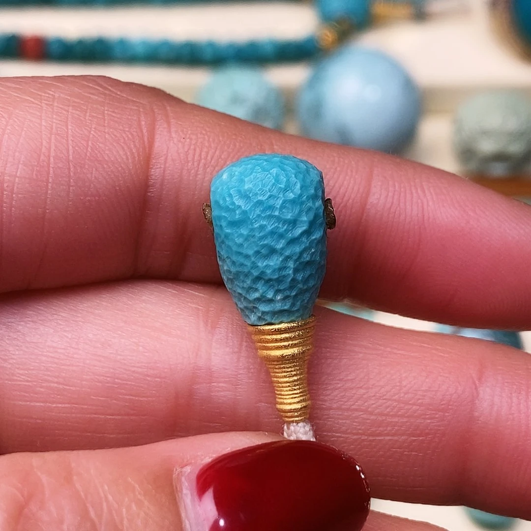 绿松石珠宝奇石银S925镶嵌