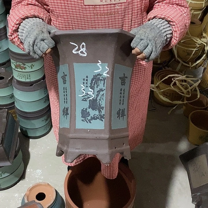 紫砂花盆紫砂花盆