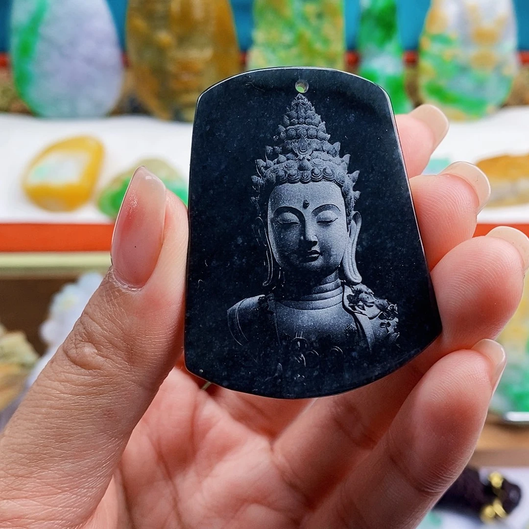 翡翠未镶嵌颈饰天然翡翠A货