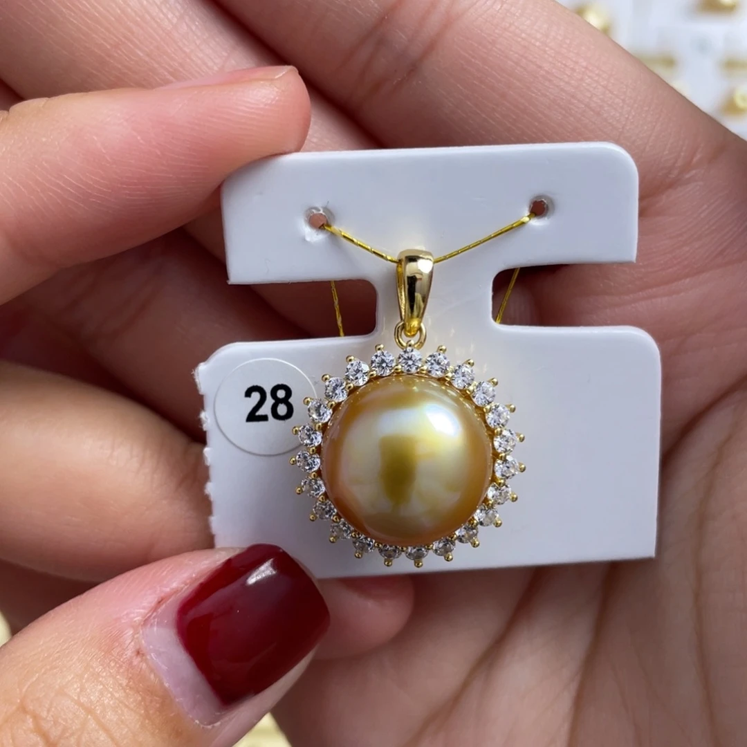 海水珍珠颈饰银S925镶嵌