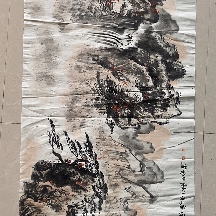 国画四尺山水作品