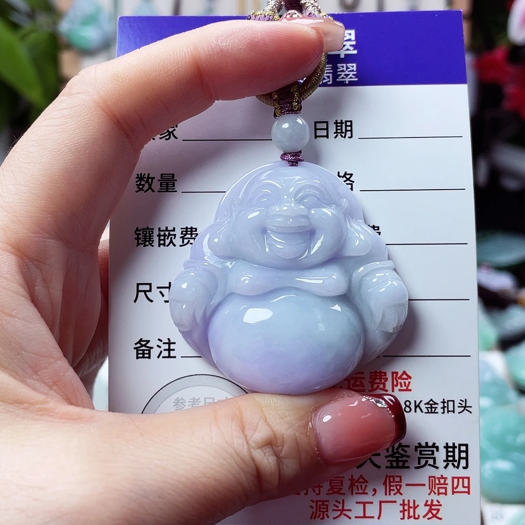 翡翠未镶嵌颈饰佛公07