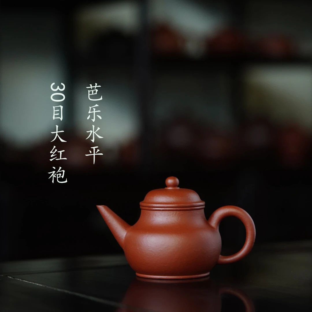 国助工赵康全手工30目大红袍芭乐水平壶圆壶纯手工