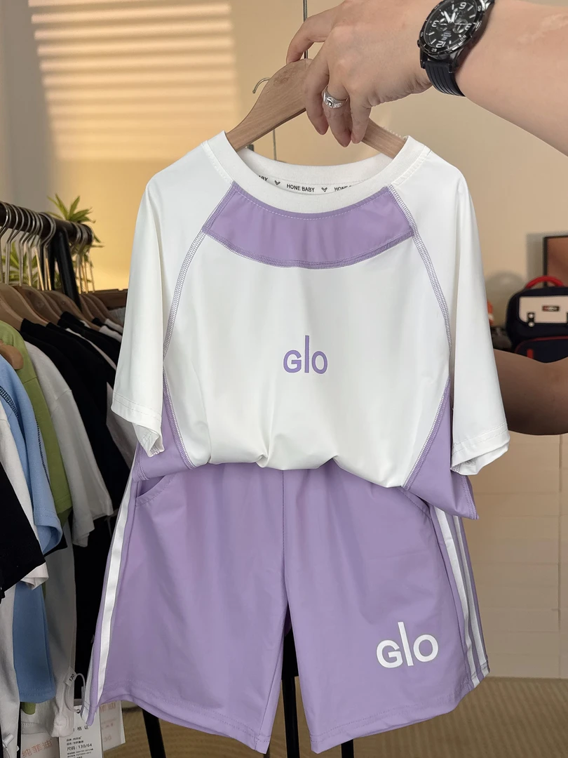 儿童夏季冰丝速干篮球服套装2025新款男童帅气运动两件套拼色童装