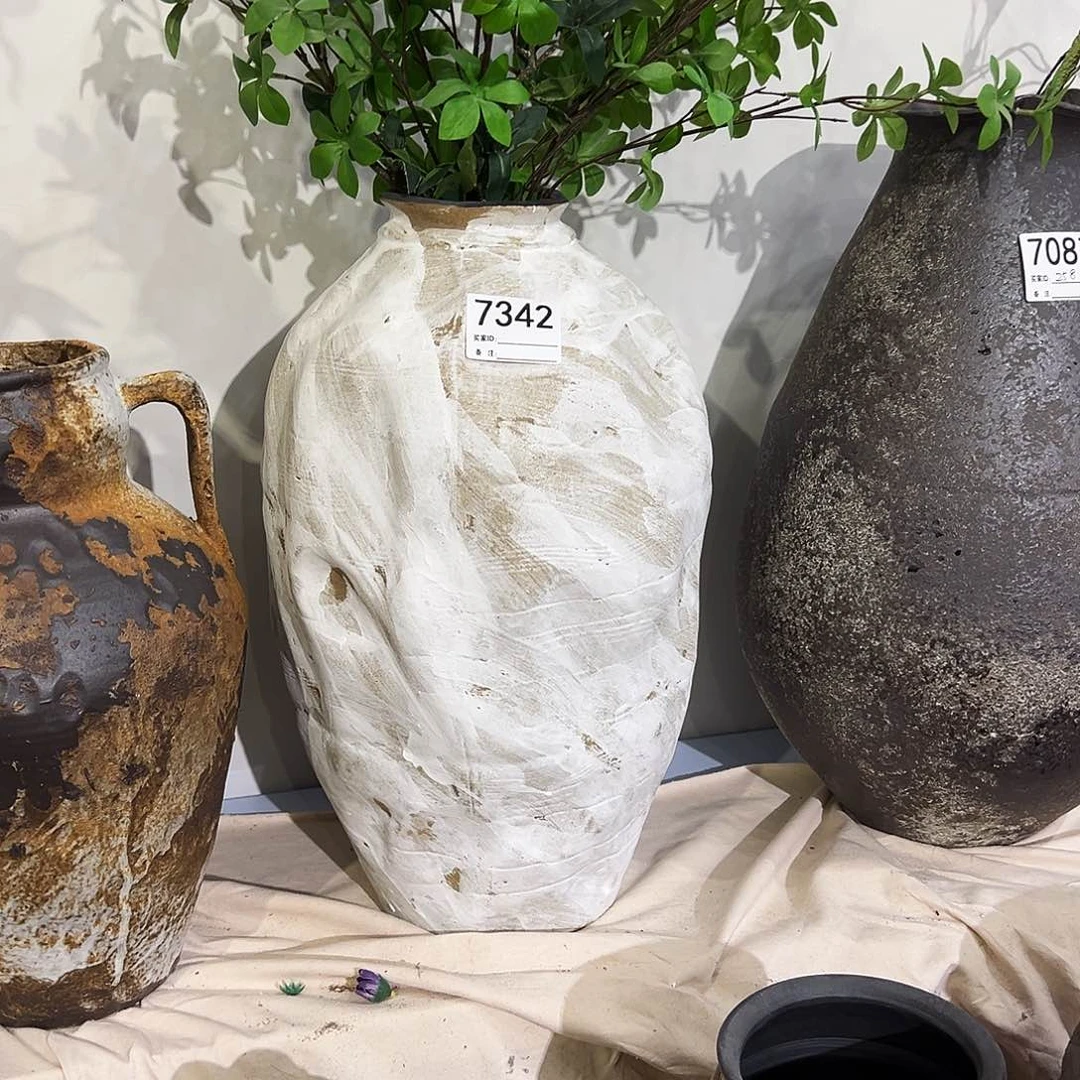 瓶7342高45口9陶瓷花瓶无孔