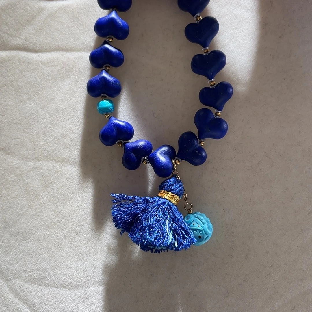 青金石18K金镶嵌手链大气款