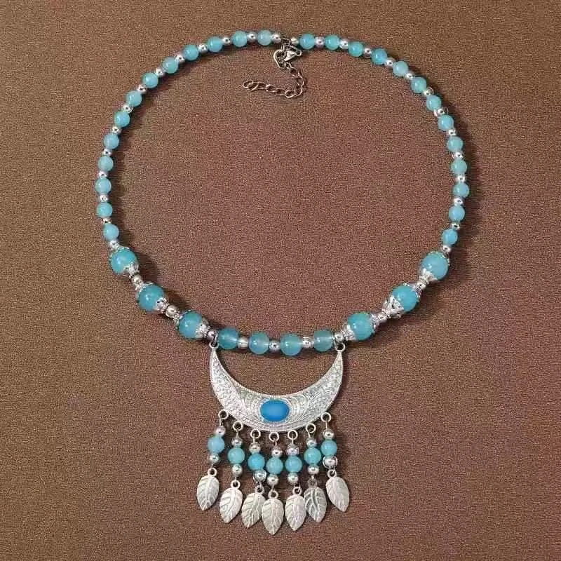 铜合金亚克力耳饰 民族风异域风情流苏眉心坠波西米亚度假