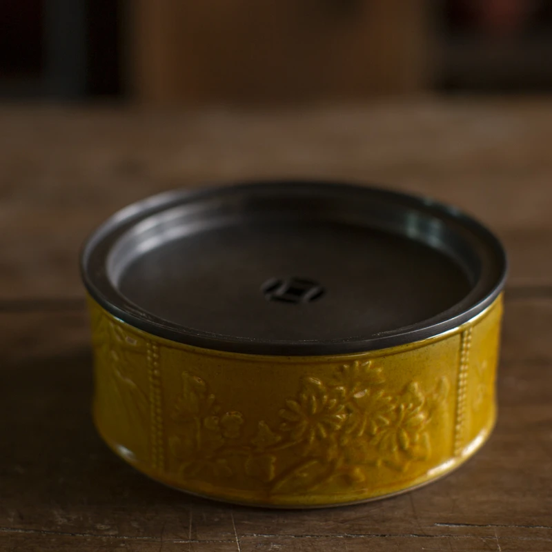 斋居 弥云明·浇黄四君子茶船（弥云S0003）口径130mm*55mm