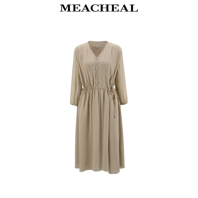 MEACHEAL【晨粉专享】】桦木色连衣裙724110017046