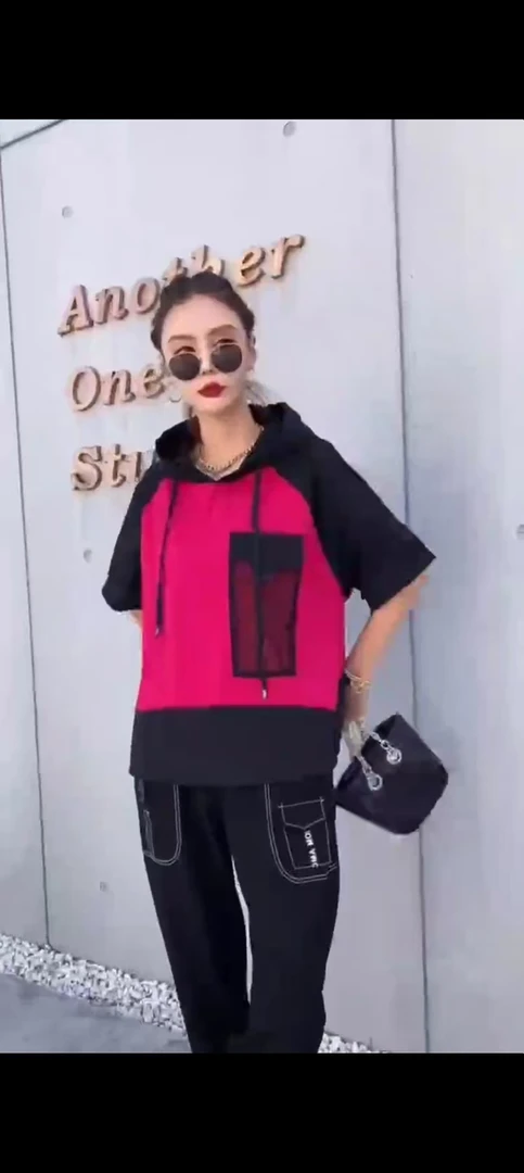 2025夏季时尚宽松百搭潮流减龄休闲卫衣