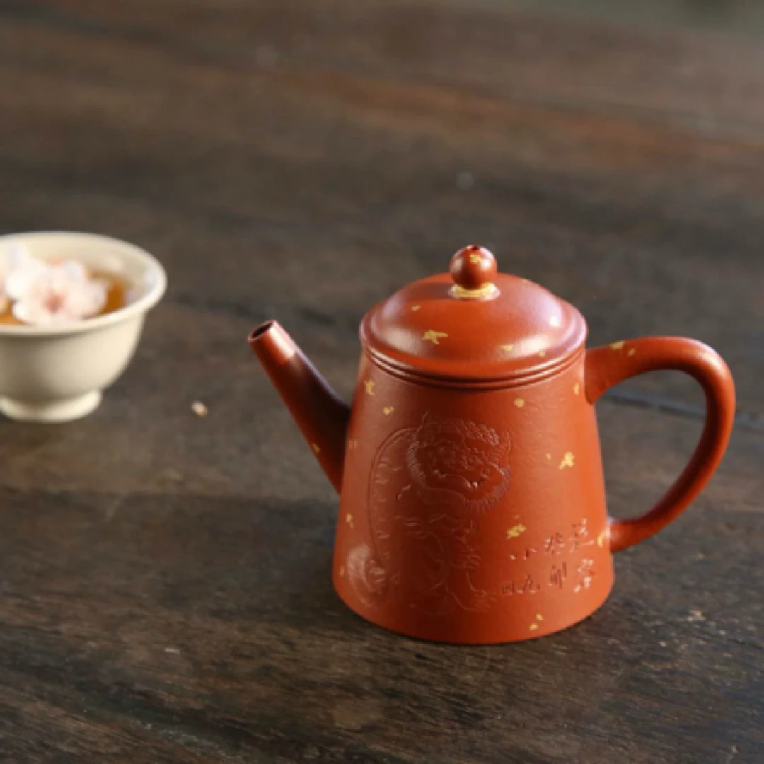 【狮趣·明式秦权】原矿朱泥洒金 100CC