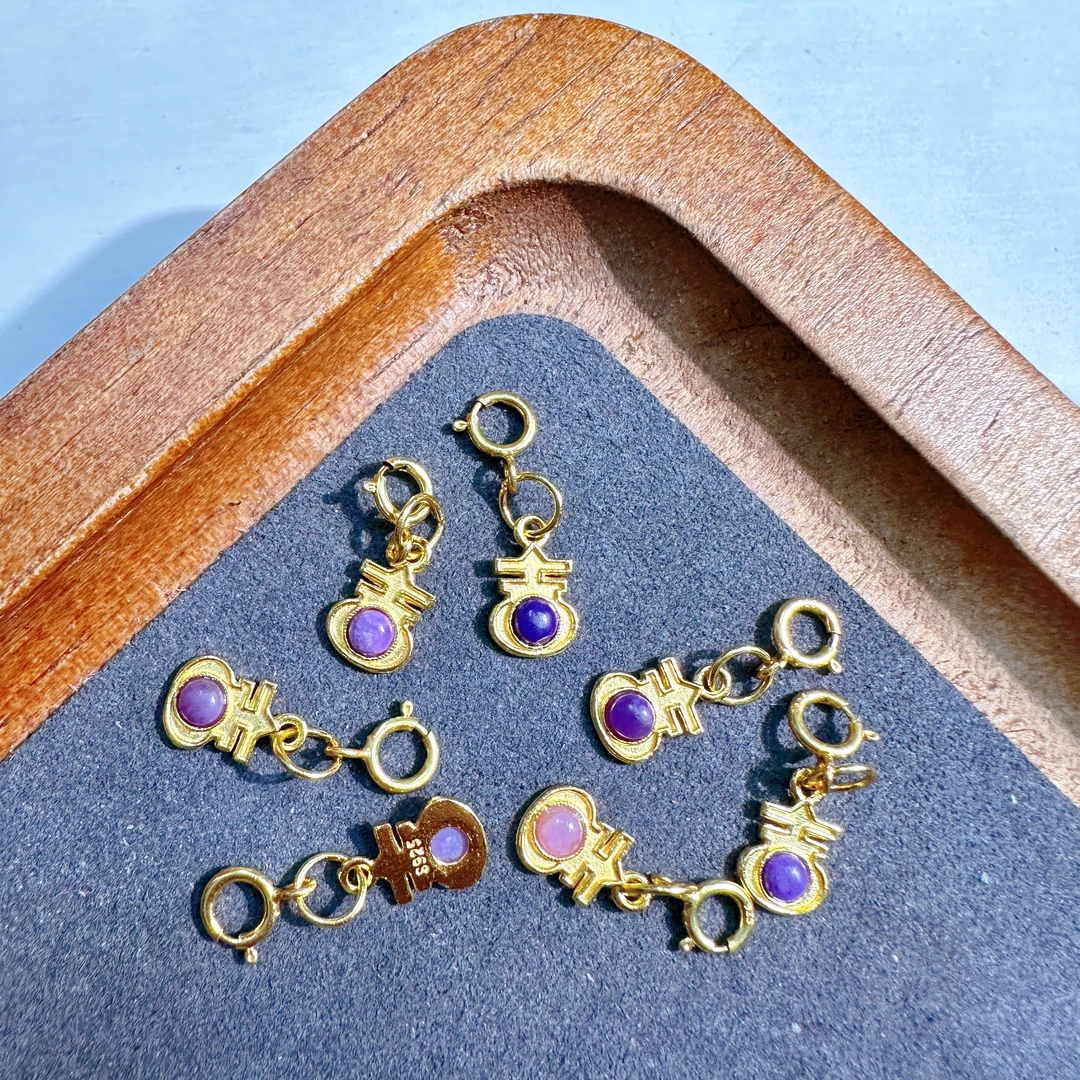 8744舒俱来吊坠滴流大吉大利S925银多样性发其一