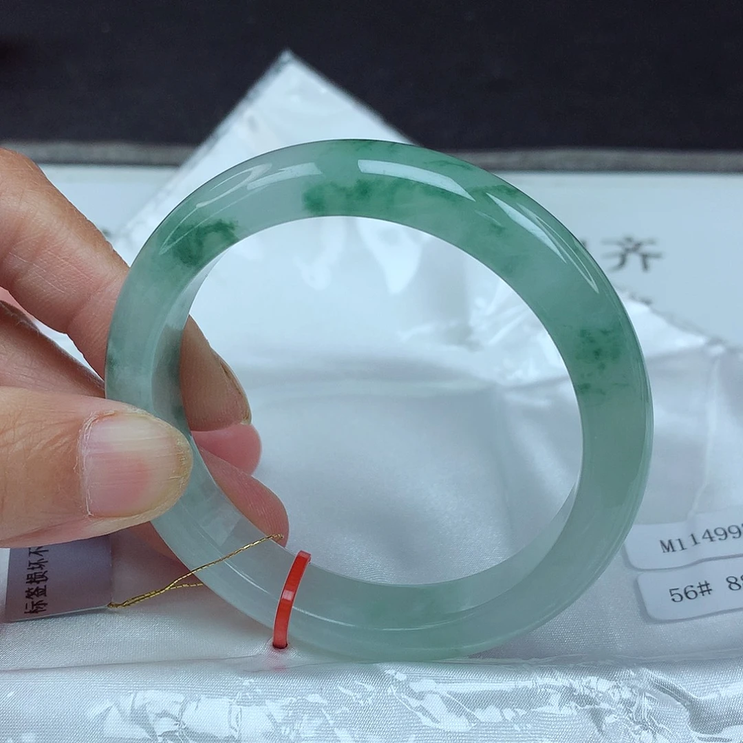 翡翠未镶嵌手镯56圈4997