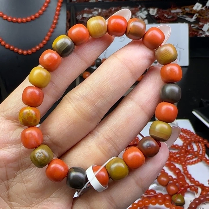 未镶嵌手链南红玛瑙天然包浆8mm