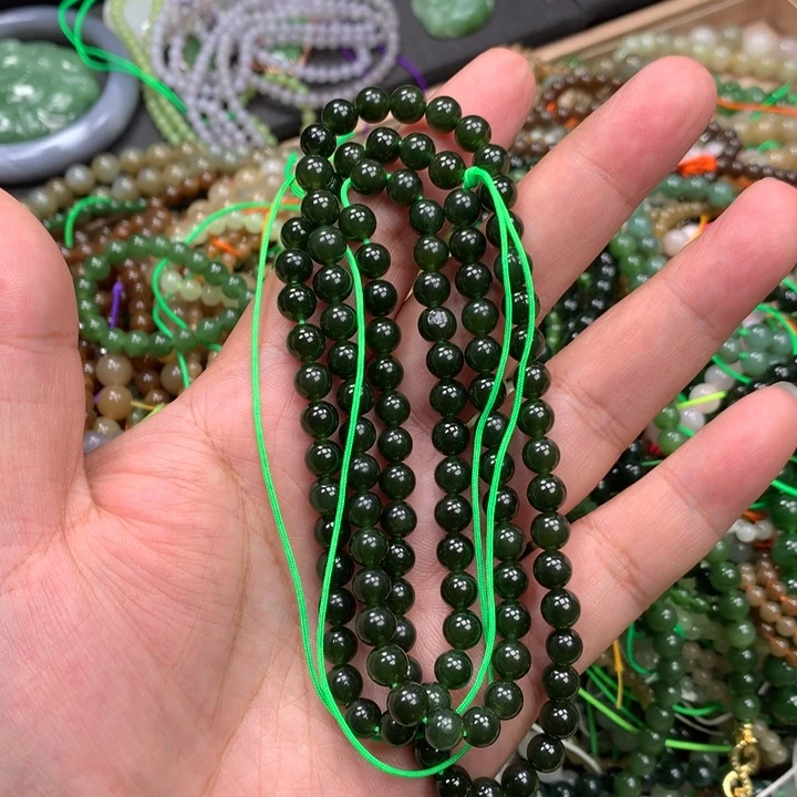 和田玉未镶嵌手链9