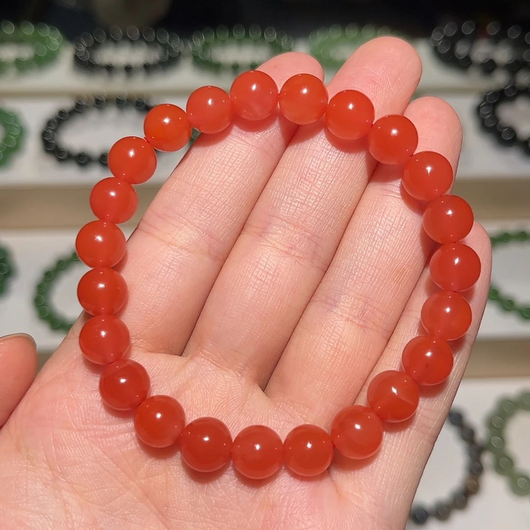 南红玛瑙未镶嵌手链