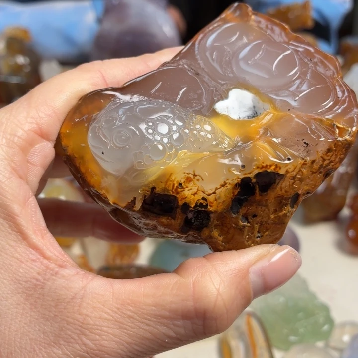 玛瑙/玉髓未镶嵌吊坠(不含链)