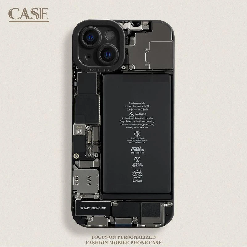 奥菲顿机器背板插画适用iPhone16/15pro天使眼13手机壳12苹果14套