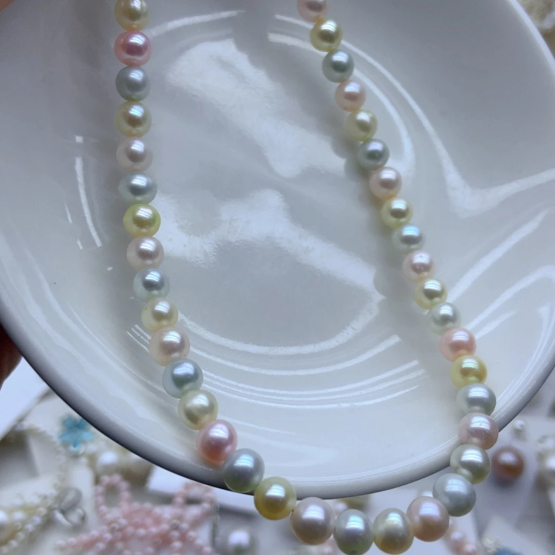 雪***静未镶嵌耳饰淡水珍珠