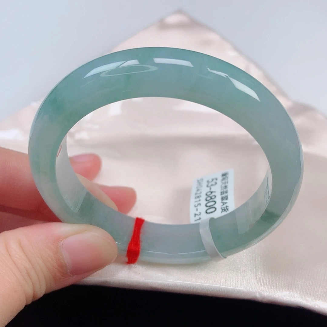 未镶嵌手镯翡翠53正圈