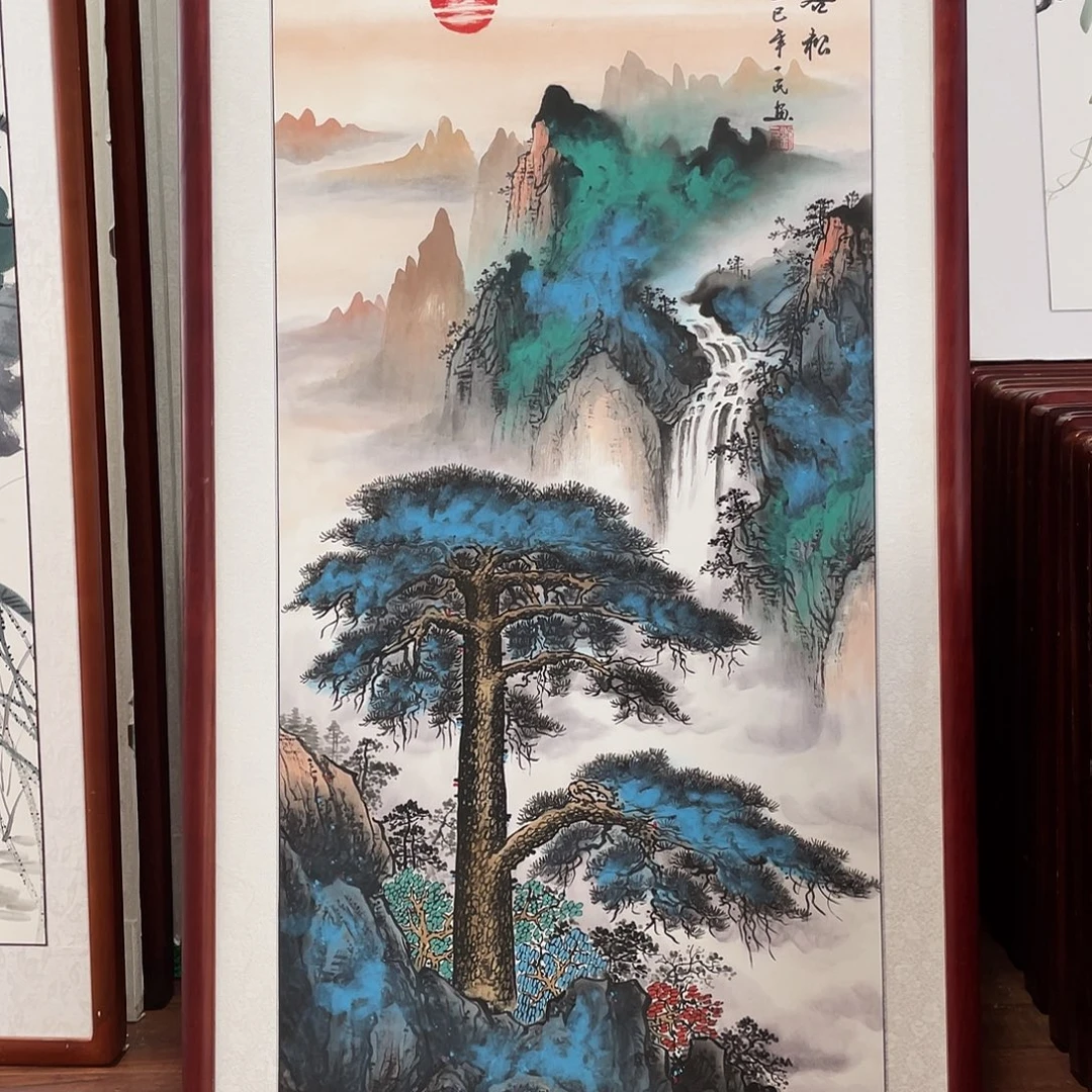 国画带框尺寸63*123厘米