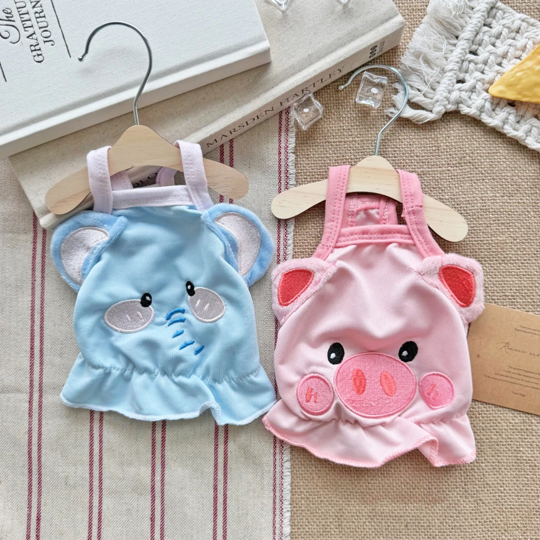 宠物狗狗衣服夏季薄款可爱卡通动物吊带猫咪背心小型犬比熊泰迪