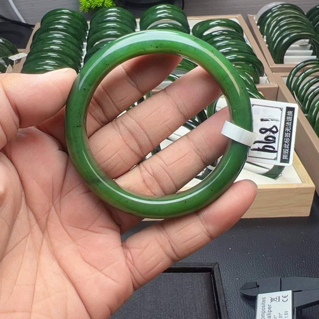 和田玉（碧玉）手镯未镶嵌56