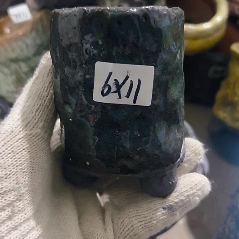 红陶粗陶花盆手工