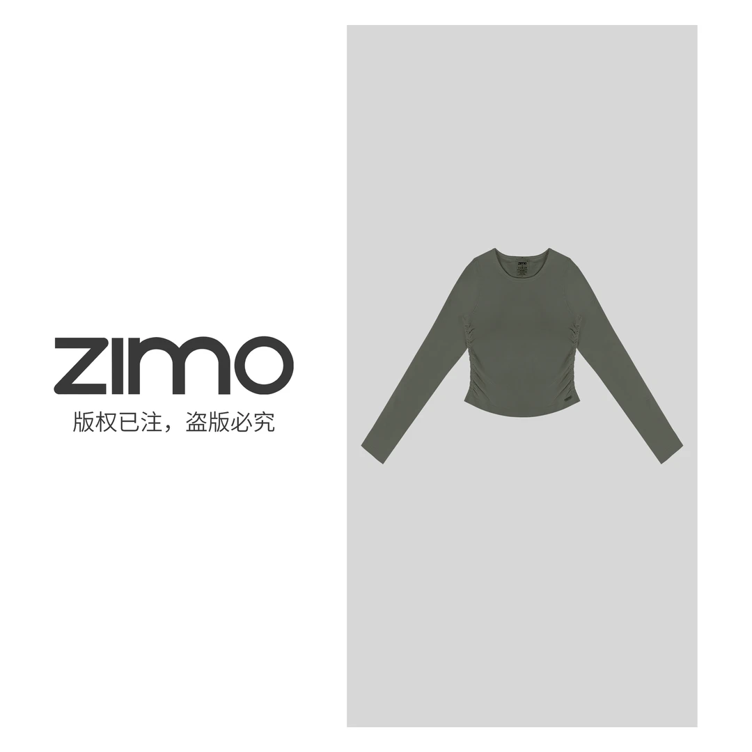 迷你高尔夫长袖绿-zimo-瑜伽健身服健身服可外穿WFCX010