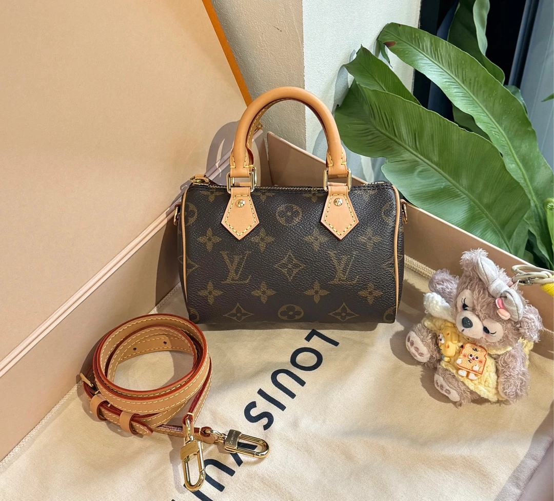 99新 LouisVuitton/路易威登 LV老花speedy nano枕头包99新/9191