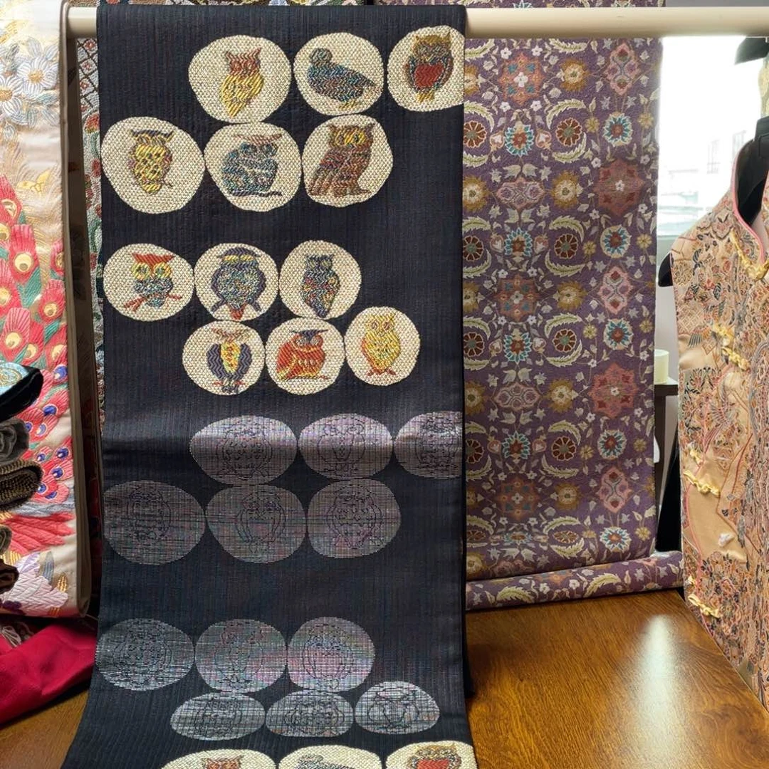 织绣猫头鹰六通柔软