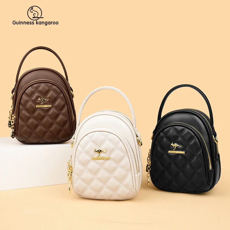 时尚手机包包女2025新款潮百搭大容量单肩斜挎包菱格女士手提小包